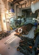 HMAS Darwin seizes large weapons cache HMAS DARWIN SEIZES LARGE WEAPONS CACHE