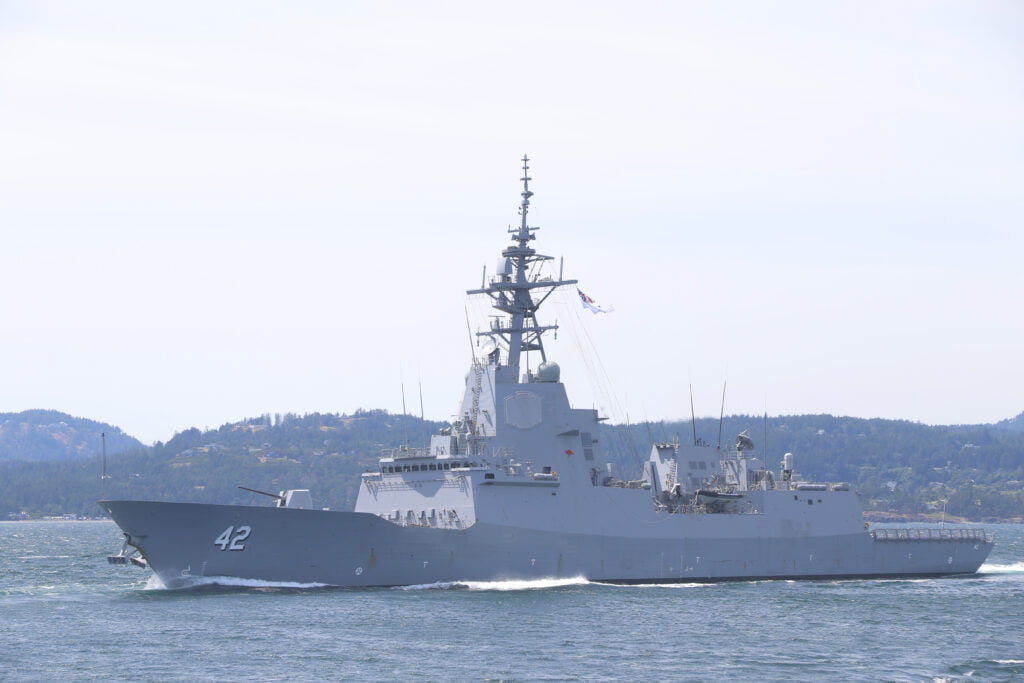 Victoria,,Bc,,Canada,-,June,18,,2021:,Australian,Hobart-class,Air