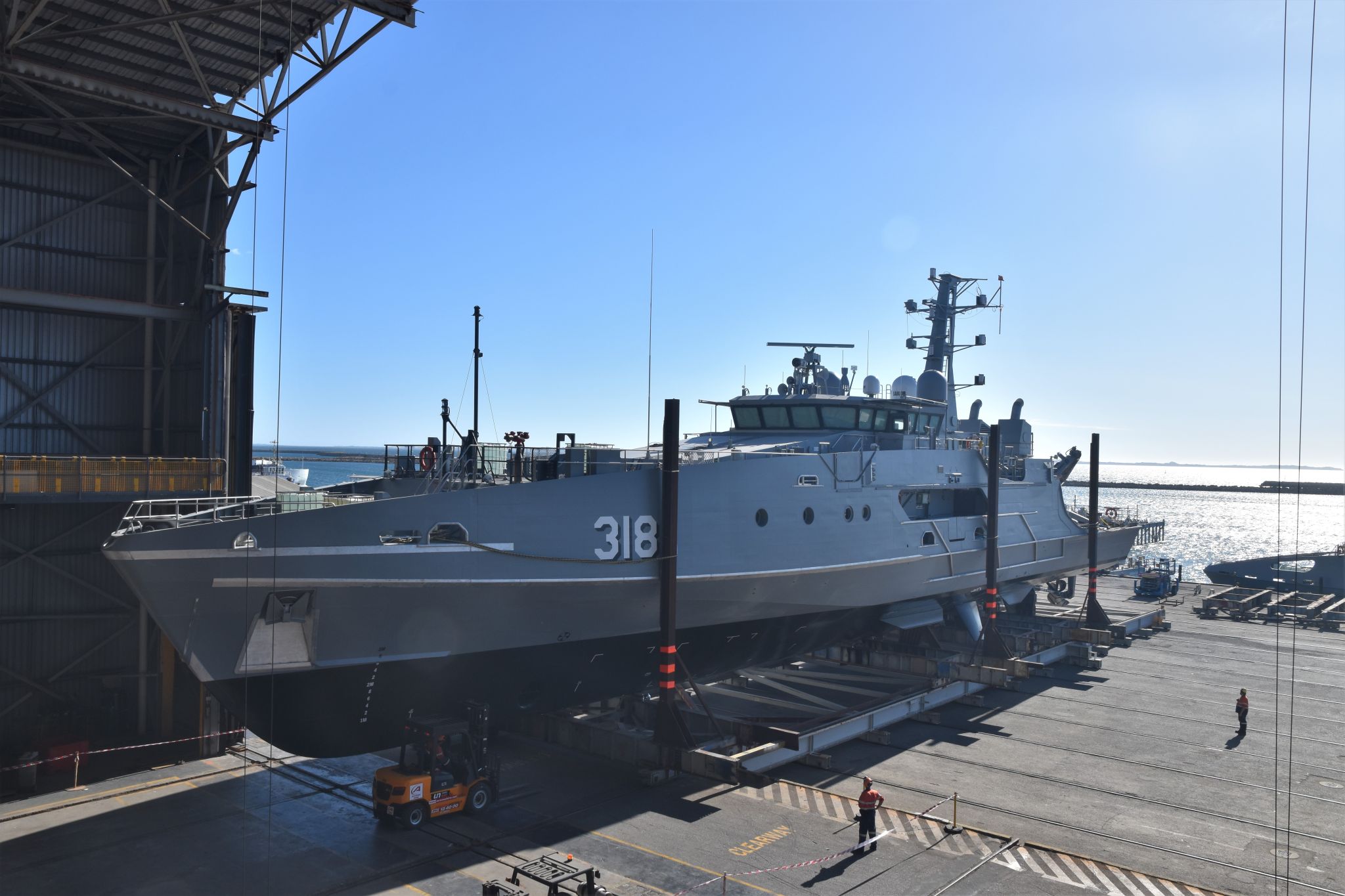 Austal splashes 5th Australian evolved Cape-class patrol boat