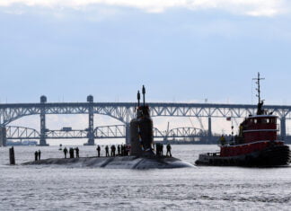 First RAN officers assigned to US Virginia-class submarines USS South Dakota Homecoming