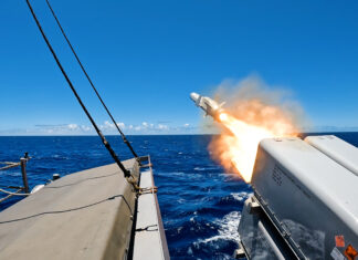 Kongsberg Defence Australia wins major NSM launcher deal RIMPAC 2024 HMAS Sydney Naval Strike Missile firing