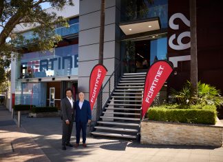 Fortinet opens new headquarters in Australia Landscape Vishak Raman and Dale Nachman