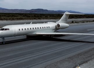 Leonardo, Bombardier Defense partner on maritime MMA aircraft BSA Global 6500 on runway web