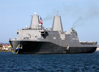 USS San Diego, USS Rushmore join USS America in Sydney USMC 120406 M 0944A 002