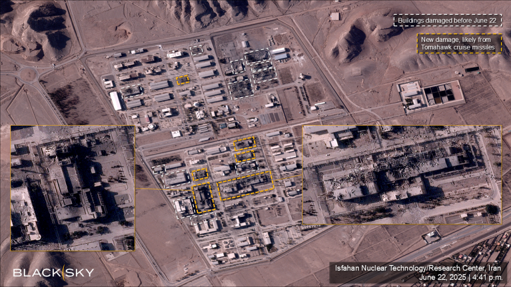 BlackSky Image and Analysis Isfahan 06222025 1641hrs