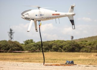 Schiebel CAMCOPTER S-100 demos logistics capabilities Schiebel CAMCOPTER S 100 255