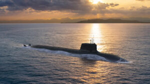 An artist impression of the future AUKUS attack submarines