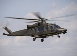 Leonardo taps GE Aerospace for UK medium helicopter fleet AW149 Side Profile
