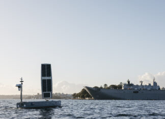 USV from Ocius features in RAN’s fleet parade Ocius Bluebottle